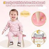 Kikidex Magnetic Drawing Board Pink for Toddlers 1-3 Years 8.7in Doodle view 6