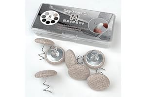 MAICOBI Flax Button Twist Pins – Secure Bed Skirts, Sofa Covers, Upholstery, Armchair Caddies & Slipcovers,Light Brown 12 Pack