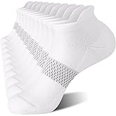 FITRELL 5-6 Pairs Ankle Running Socks for Women Athletic Cushioned Low Cut Tab Sports Socks