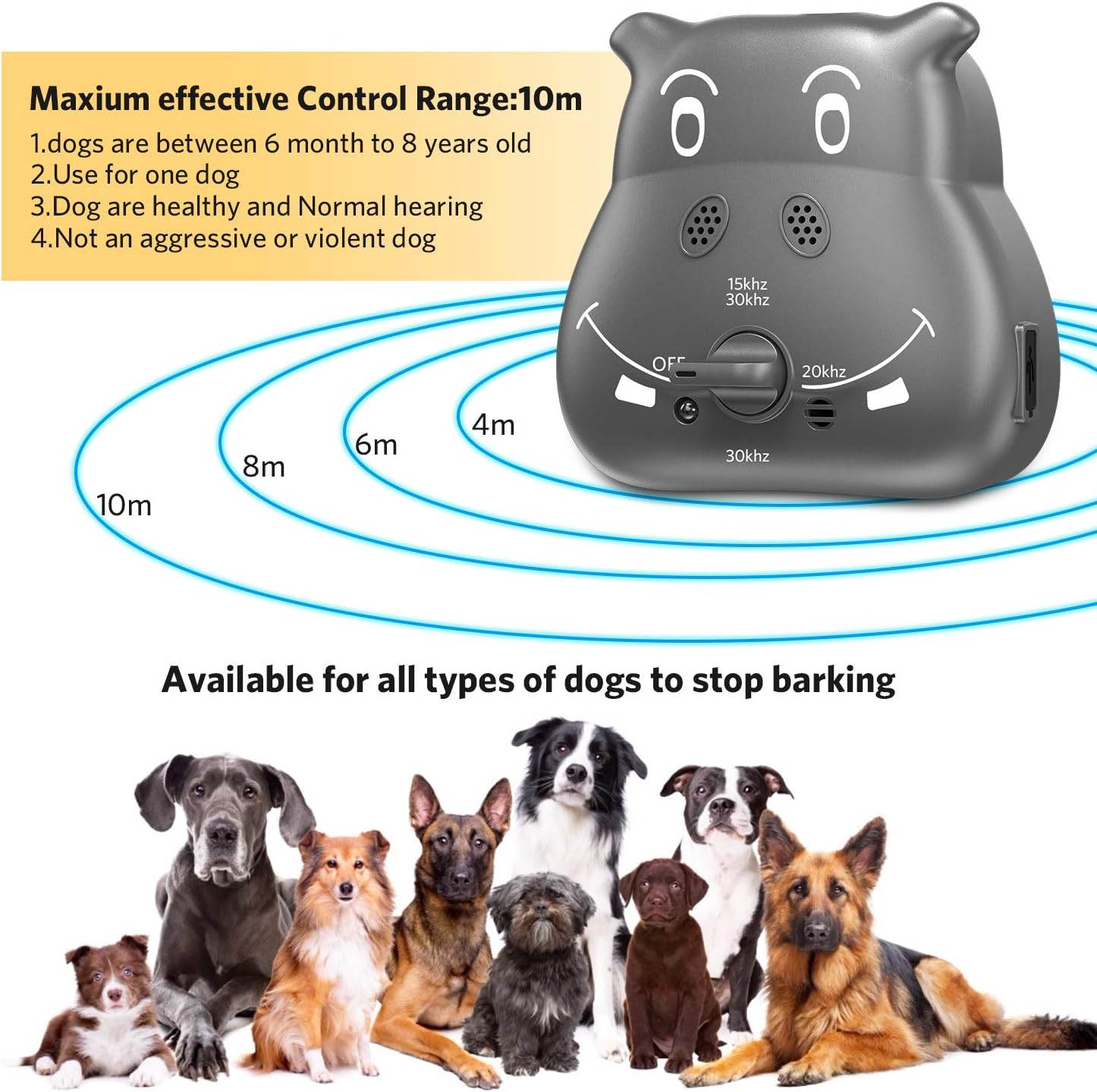 Ultrasonic sound dog barking Clearance