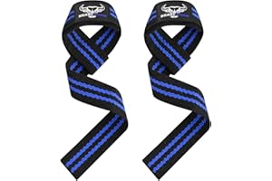 BEAST RAGE Lifting Straps for Weightlifting, Weight Lifting Straps Gym Power Workouts Lifting Wrist Straps Padded Cotton Men Women Support Lifters Deadlift Straps Hard Pull Exercise Straps