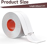 MOKANI Bath Sealant Strip 3 Rolls Self Adhesive Caulk White 11ft view 2