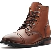 PARTY Mens Dress Boots - Casual Lace-up Chukka Leather Boots for Men