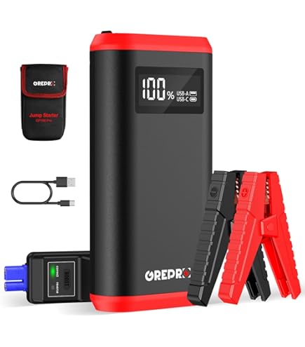 Portable Car Jump Starter Kit 2000A Peak Current, 20000mAh Power Bank With Type-C QC3.0 For Trucks & Motorcycles - View #9