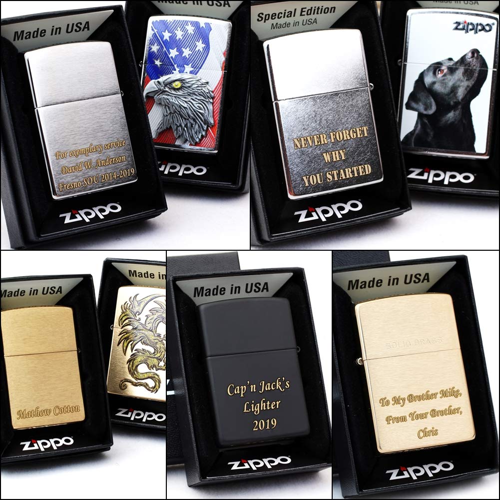 Free Engraving Personalized Groomsmen Zippo Lighter Windproof Perfect