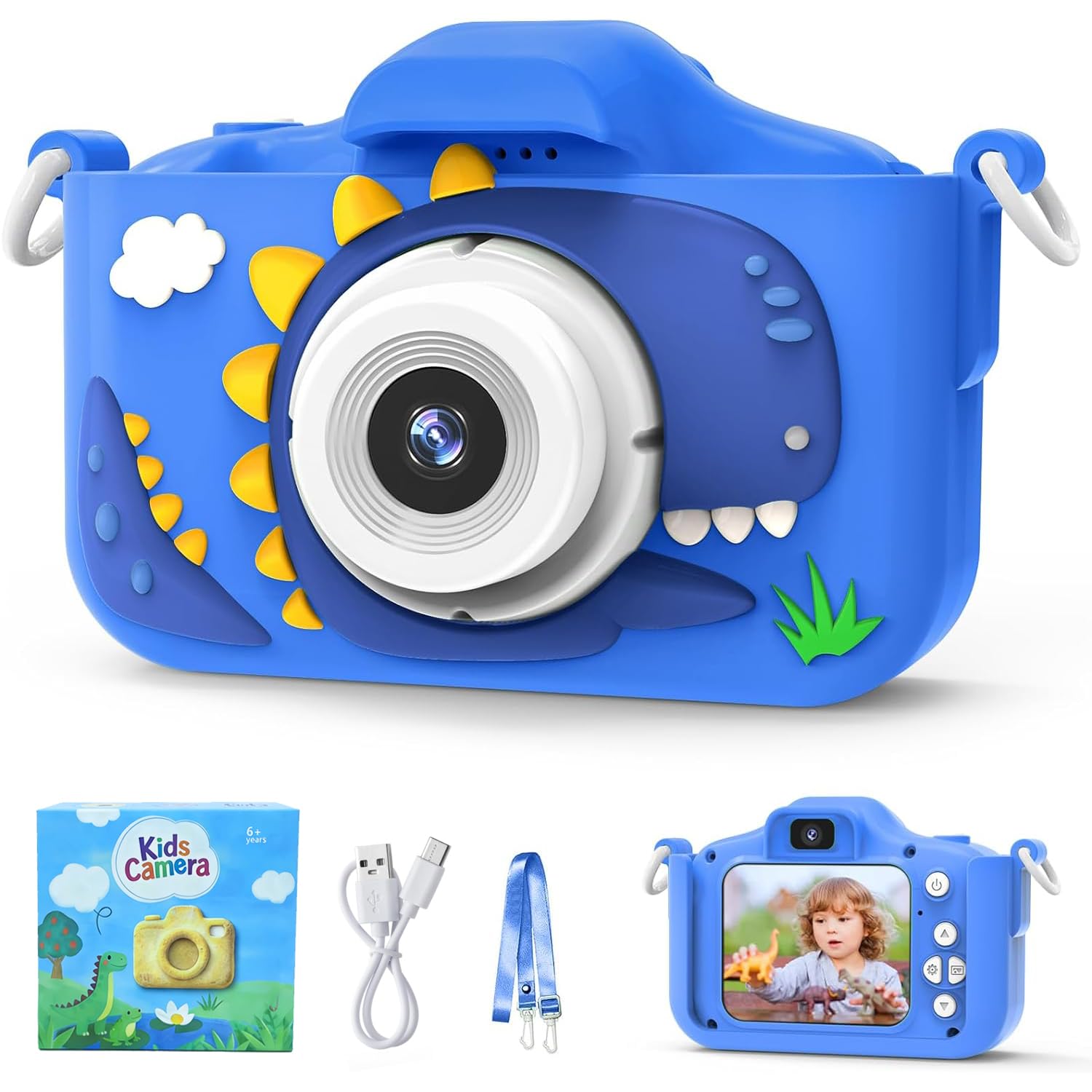 Kids Camera 48MP Dual Lens 1080P Toddler Camera for Children, Digital Video Camcorder Selfie Christmas Birthday Gifts — image 1
