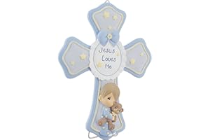 Precious Moments Boy with Teddy Cross