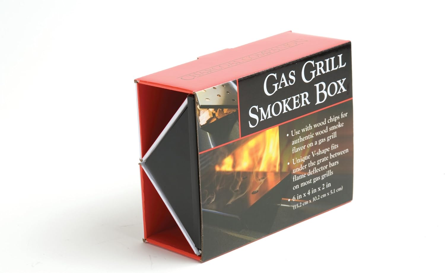 Charcoal Companion Small Nonstick V-Shaped Smoker Box: Garden & Outdoor