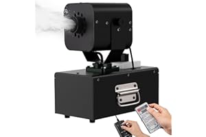IMONE 1200W Snow Machine 90° Automatic Oscillation, Adjustable Snow Volume & Flake Size, 1L Tank, Dual Wired & Wireless Remote Control, Outdoor Snowflake Maker for Christmas, Weddings, Parties & Stage
