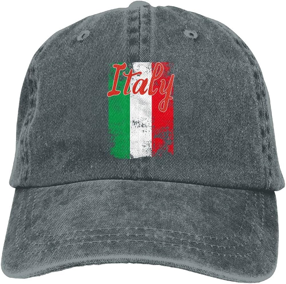 Italia Italy Italian Flag Cap Adjustable Cowboys Hats Baseball Cap For