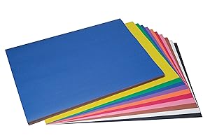 Prang (Formerly SunWorks) Construction Paper, 10 Assorted Colors, 18" x 24", 100 Sheets
