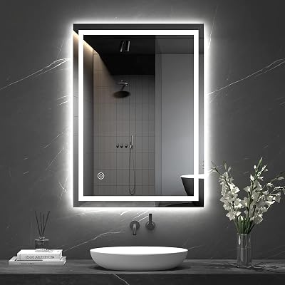 Dripex LED Bathroom Mirror 500x700 mm with Demister IP44 Anti-fog