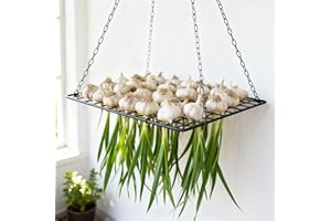 Yohsnor Herb Drying Rack - Hanging Mesh Dryer for Garlic, Onion, Herbs, and Plants - Space-Saving Design (14.5x28 inches) - Perfect for Kitchen and Garden Use - Easy to Clean and Store