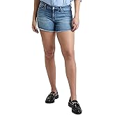 Royalty For Me Womens Women´s High Rise Premium Stretch Fray Hem Hi-lo Shorts