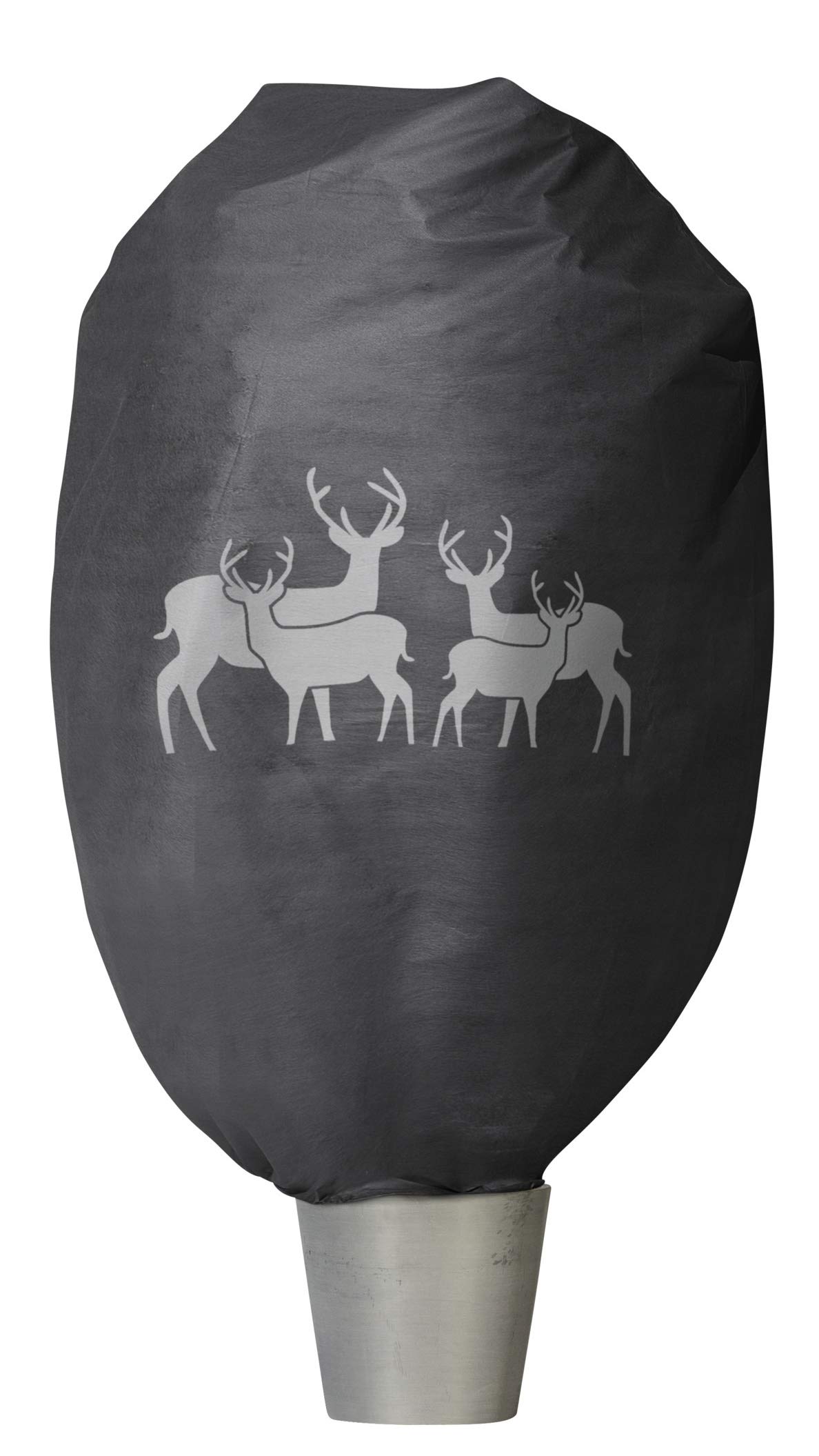 Windhager Protect XXL Winter Decorative Fleece Cover, Cold Protection, Frost Protection for Plants, Winter Fleece, Garden Fleece, Cover Fleece, 1.4 x 2 m, Deer Motif, Anthracite