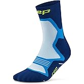 CEP Core Run Cushion Mid Cut Compression Socks - Plush Blister-Free Running Socks for Men & Women with Achilles Stabilization
