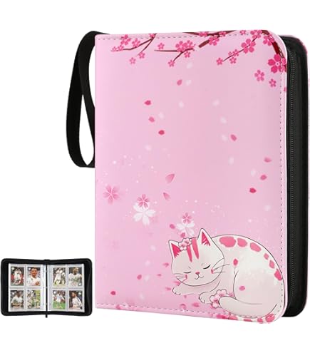 Amazon.com: Msyxl Cartoon Princess Card Binder 4-Pocket, 400 Pockets PU  Waterproof Zippered Collector Card Album with 50 Removable Sleeves for  Trading, Game Cards : Toys & Games
