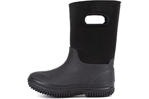 Outee Toddler Kids Warm Waterproof Neoprene Rain Boots