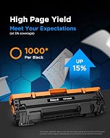 Timink 44A CF244A Black Toner Cartridge 2-Pack for HP LaserJet Pro M15 M28 view 3