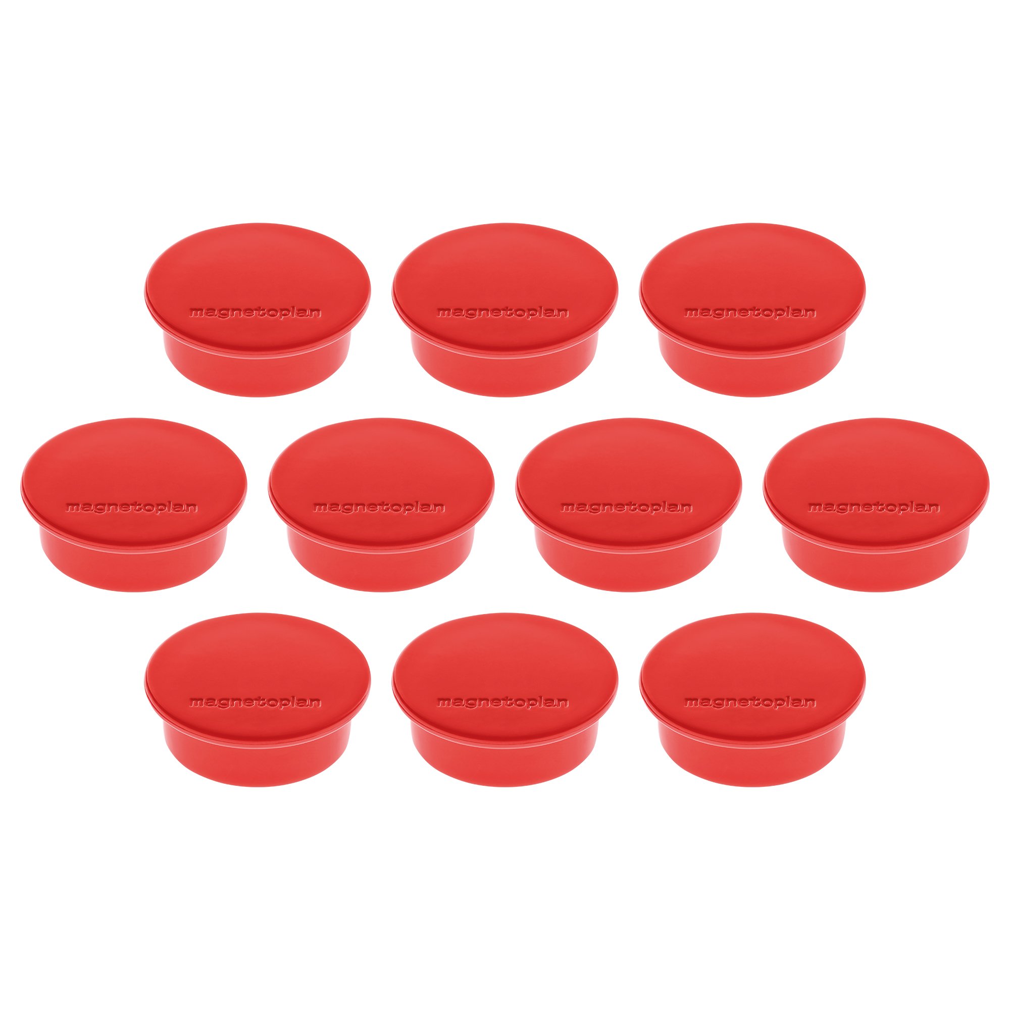 Magnetoplan Color Magnet Holder 40 mm 10 Items Red