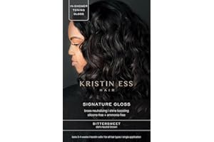 Kristin Ess Hair Gloss in Bittersweet Dark Brunette - 4 Wk Semi Permanent Hair Dye Glaze - Color Depositing Conditioner & Brassy Toner for Vibrant Color, Shine + Gloss - Vegan, Silicone & Ammonia Free