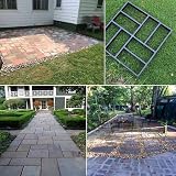 Zerone DIY Paving Mould Asymmetrical Stone Tile Brick Cement Concrete Garden view 2