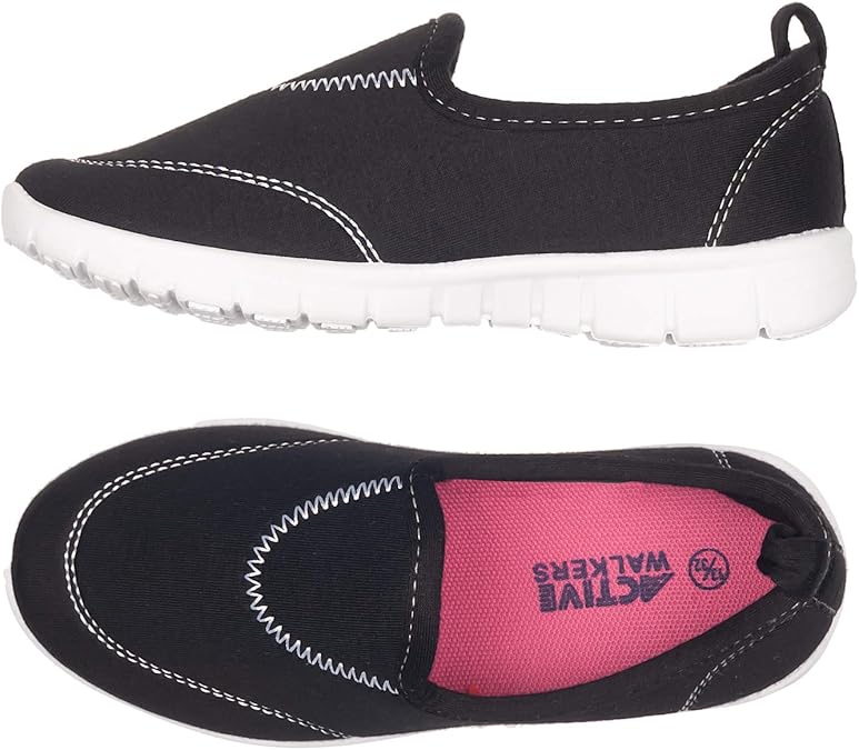 Active Walkers Ladies Shoes, Memory Foam Insole, Slip on Fitness