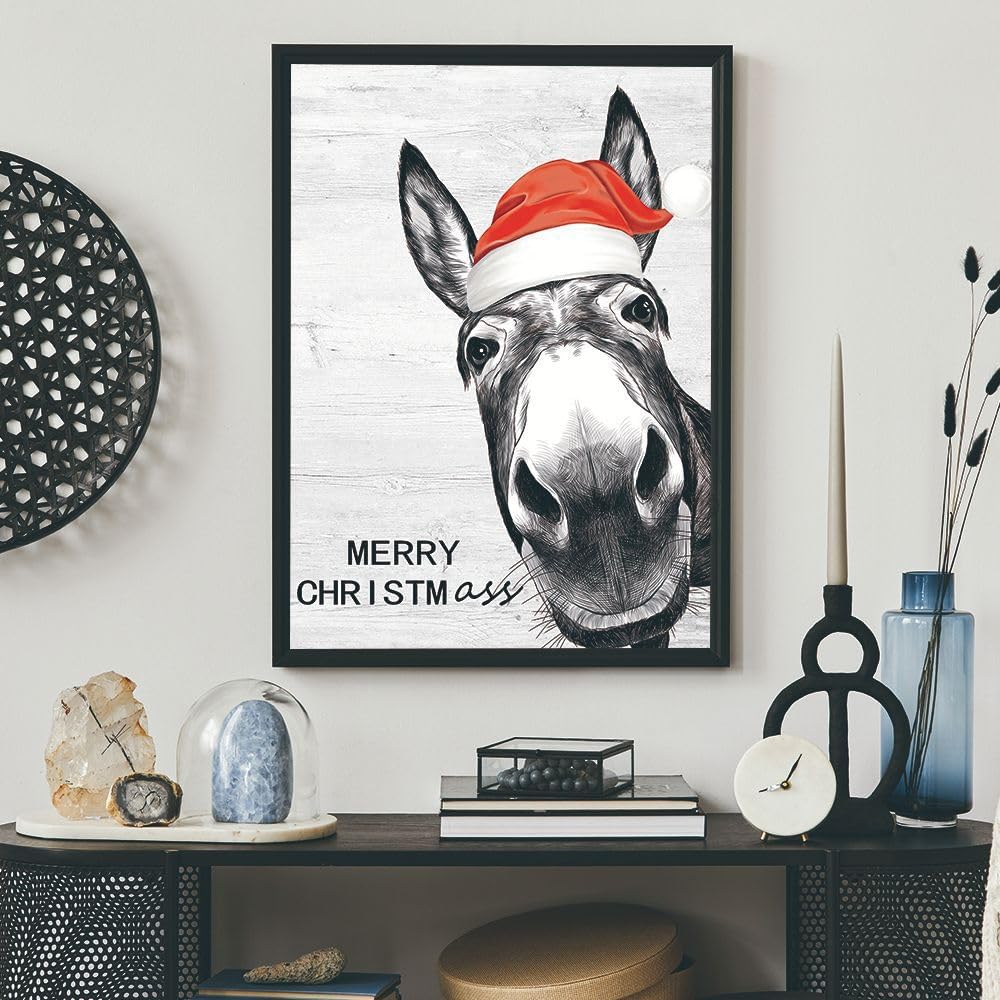 Paintings - AKWFUNZ Christmas Wall Decoration Painting Home Wall Painting Art Decoration Frameless Picture Core (M(11.8 * 15.7in))