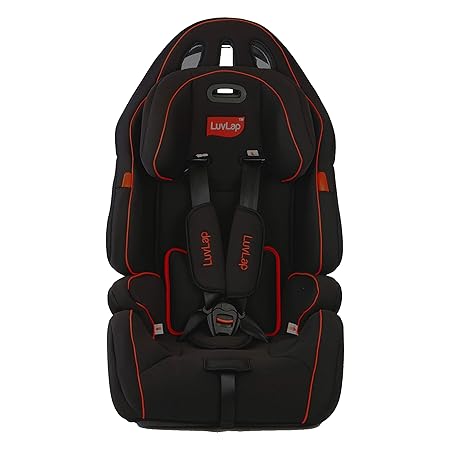LuvLap Premier Car Seat for Baby & Kids from 9 Months to 12 Years (Black)