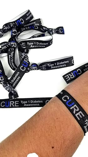 Amazon Com 10 T1d Awareness Cure Wrist Bands Bracelets Hair