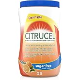 Citrucel Powder Fiber Therapy for Occasional Constipation Relief, 32 oz | Sugar Free, Methylcellulose Fiber Therapy for Irregularity That Won't Cause Gas, Orange Flavor