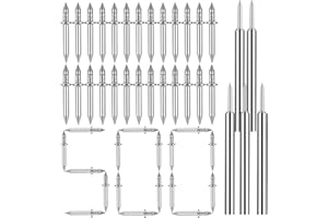 SEKVIRA 500pcs Double-Head Skirting Thread Seamless Nails,2-Sided Nails with 5 Sleeve Tool,Invisible Double Headed Trim Seamless Pins for Seamless Baseboard Installation, Molding & Wall Panels.