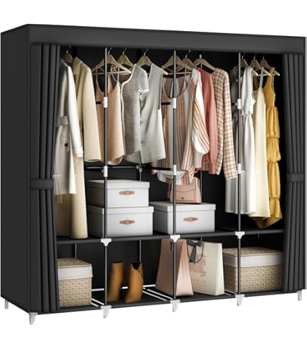 m’s closet Amazon.com: MOGELAFOO 83 Inch Wide Portable Closet Wardrobe