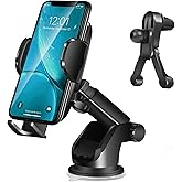 Car Phone Holder Mount Super Stable Suction Cup Universal Hands-Free Cell Phone Holder for Windshield Dashboard Air Vent Car 