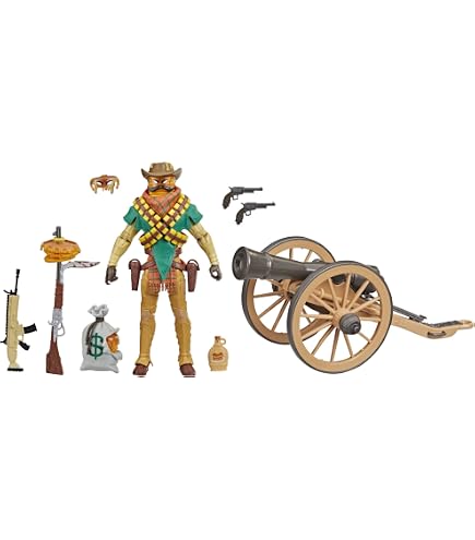 Fortnite Human Bill Emote Series – 10,2 Cm Bewegliche Figur Mit Lil‘ Untertasse & Flying Slasher, 28 Gelenkpunkte, Offiziell Lizenziert