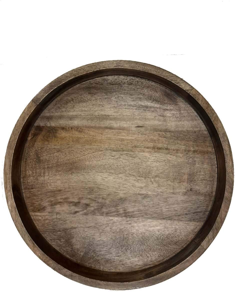 Esses Globals 1118 Acacia Wood 18" Lazy Susan Kitchen Turntable