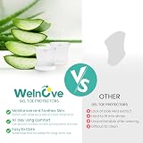 Welnove Upgraded Gel Toe Separators Aloe Vera 12Pcs XL Silicone Bunions Calluses view 4