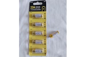 HaiNXC A23 Battery 12V 5-Pack - Long Lasting Alkaline Batteries for Remote Control, Doorbell, Garage Door Opener, Key Fob - 23A 12 Volt Battery