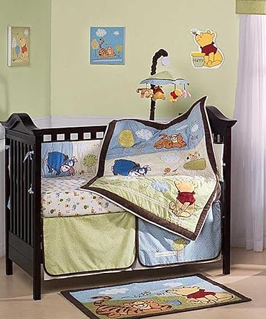 winnie the pooh crib bedding set with bumper