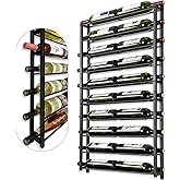 AQAREA Wine Rack Wall Mounted: 20 Bottles Display Hanging - Large Capacity Wine Storage for Wine Lovers, Bar Operators as Wine Cellar/Bar/Restaurant/Hotel Lobby Display.
