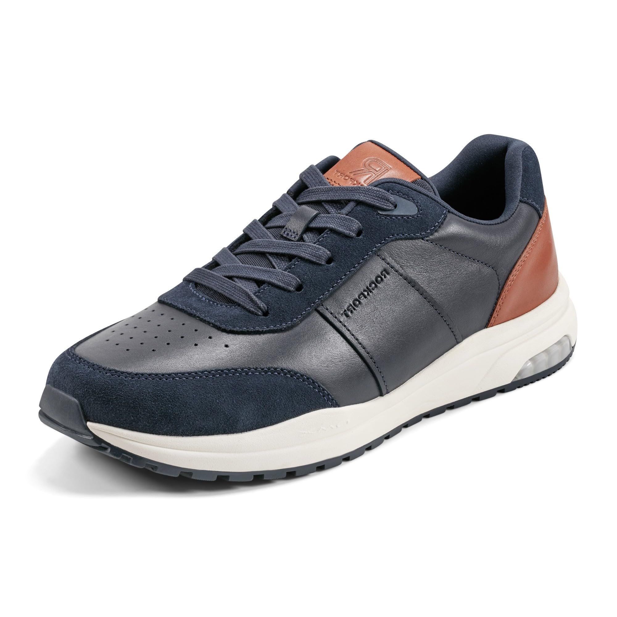 Photo 1 of Rockport Men's DMX Baker Sneaker, Dark Blue, 13 Wide