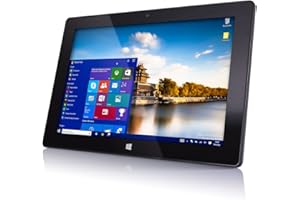 Fusion5 10" Windows 11 Pro FWIN232 Plus S1 Ultra Slim Windows Tablet PC - (4GB RAM, USB 3.0, Micro HDMI, Intel Quad-Core CPU, IPS HD Display, 5MP and 2MP Cameras, Bluetooth 4.0, Windows 11) (64GB)