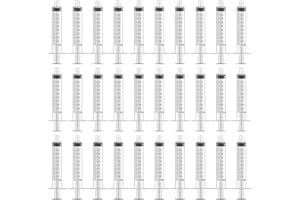 WANBAO 30PCS 10ML Syringe No Needle Plastic Syringe for Scientific Labs, Measuring, Watering,refilling, Pets, Oil or Glue Applicator