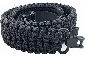 VVAAGG Two-Point Sling with Swivel, Non-Slip Paracord Sling with Adjustable Length Strap
