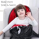 CozyBomB Cozy Shark Blanket for Kids 60x20in Flannel One Piece Hooded view 3