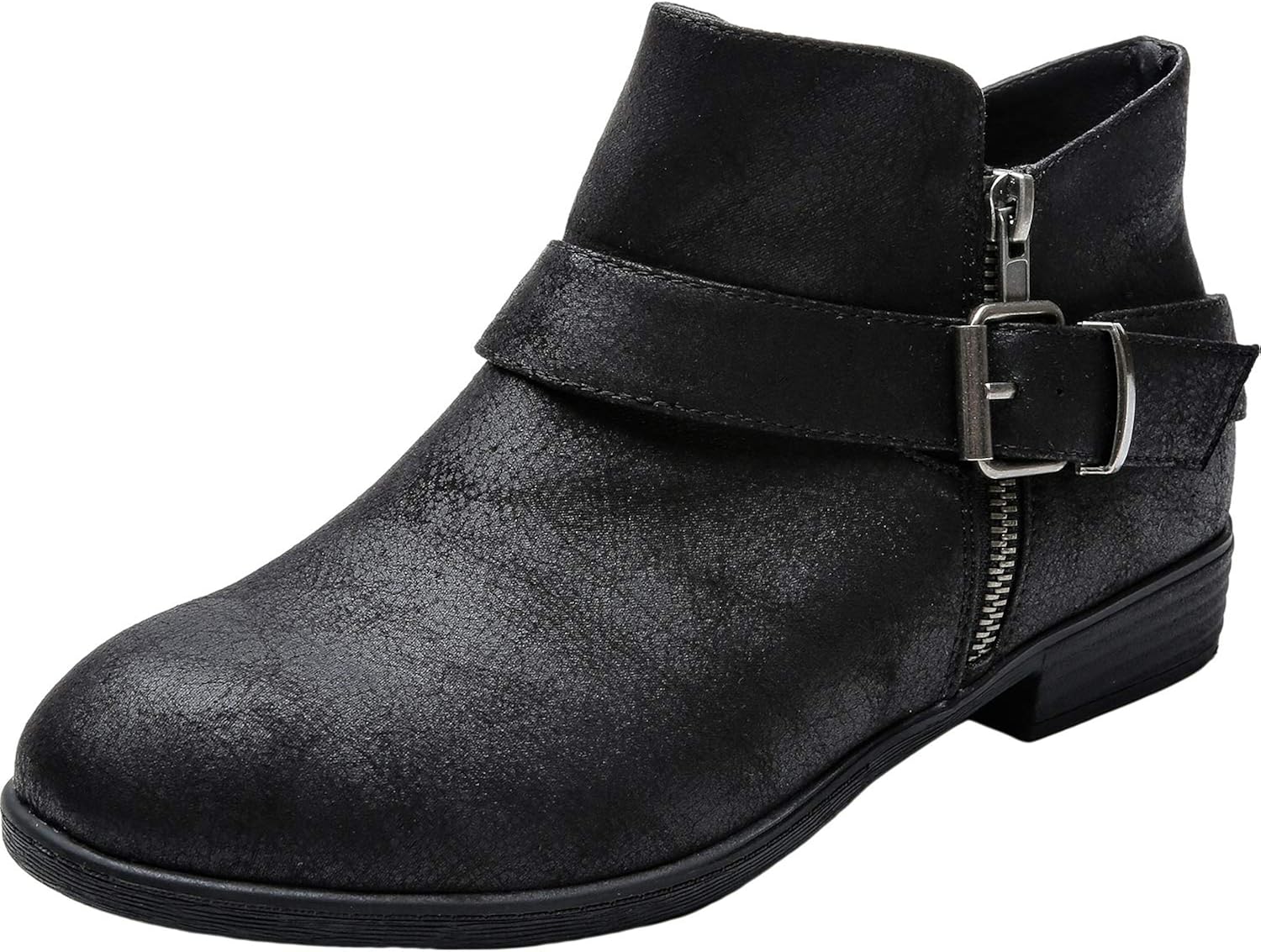womens ankle boots low heel wide width