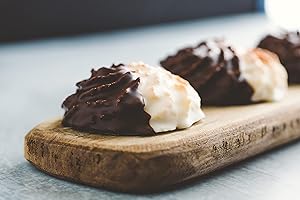 Sweetly Divine Gourmet Handmade Macaroons, Chocolate Dipped Macaroon Cookies
