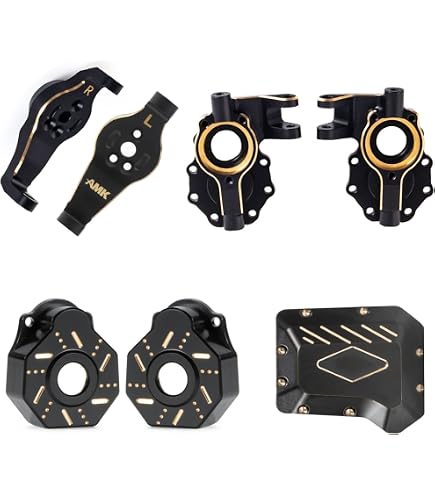 Amazon.com: TRX4 Brass C-Hubs Caster Blocks Diff Cover Brass Front