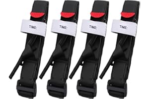 BUPEROR Tourniquet Medical 4 Pack, Bleed Stop Medical Equipment,Outdoor Mountaineering Camping Adventure Home Emergency Tactical Tourniquets Kit First Aid Equipment Stop The Bleed Kit One-Handed