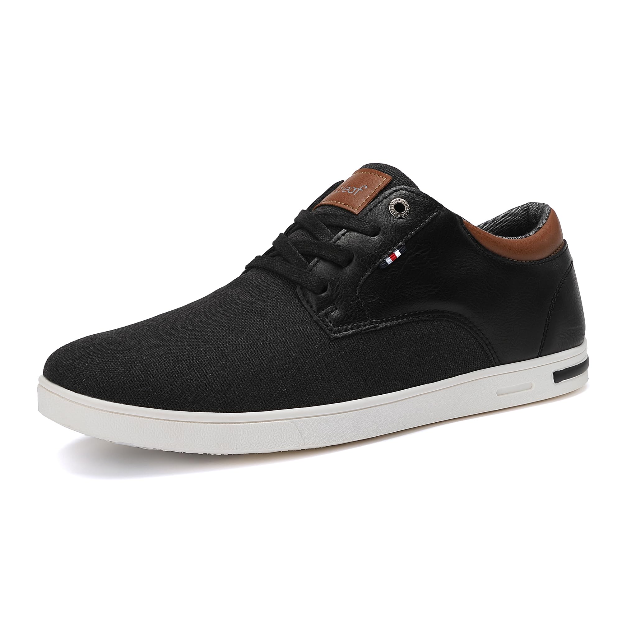 Photo 1 of ANALEAF Mens Casual Shoes Fashion Dress Sneakers Breathable Business Shoes Black
